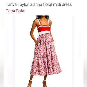Tanya Taylor floral midi dress